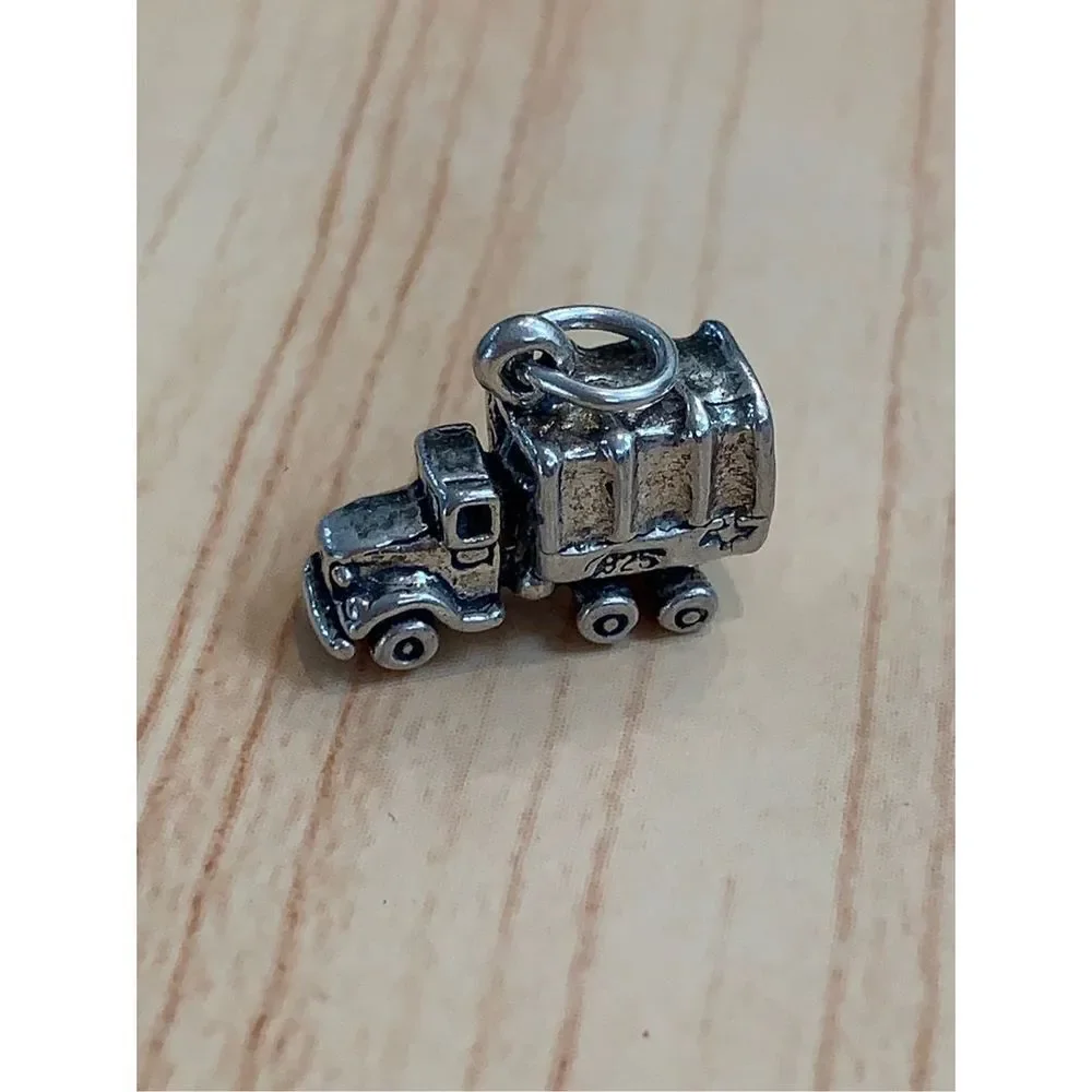 .925 Military Truck Sterling Silver Jewelry Charm